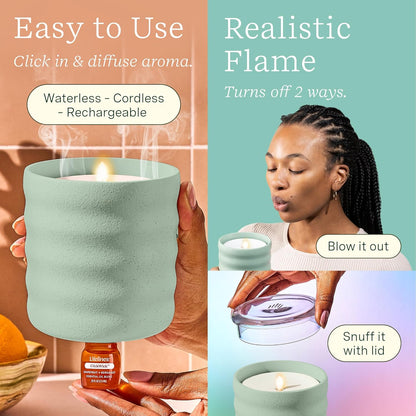 Flameless Candle Aroma Diffuser